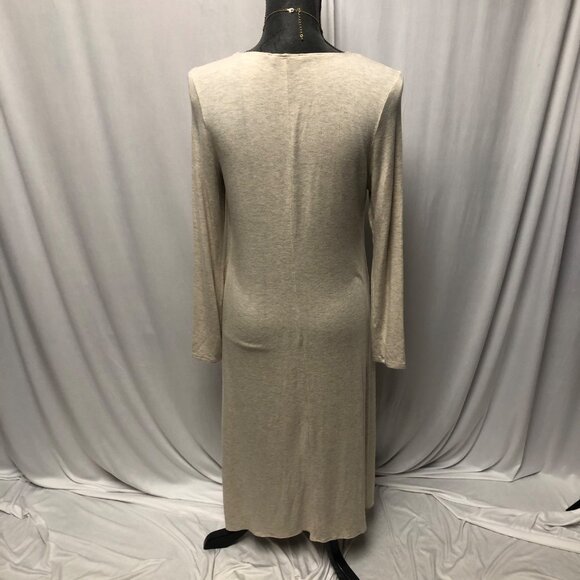 Boston Proper Long Drapey Top with Cardigan Womens Size Medium Beige Lightweight - Picture 5 of 9